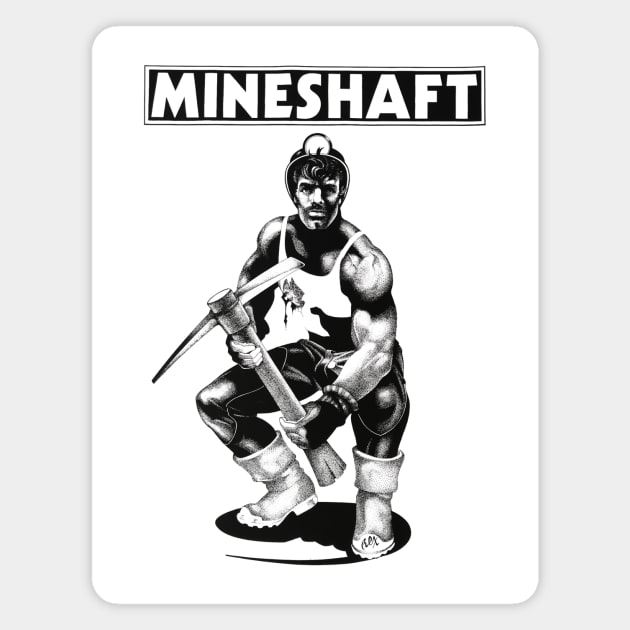 Mineshaft Vintage Retro Gay LGBT NYC New York 80s Leather Magnet by WearingPride